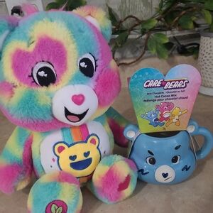 Care Bears Rainbow Plush with Blue Bear Mug